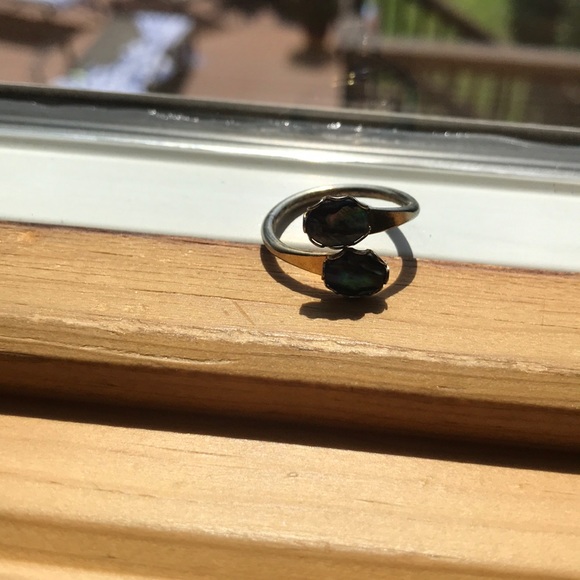 Vintage Green/blue spiral ring - Picture 5 of 5